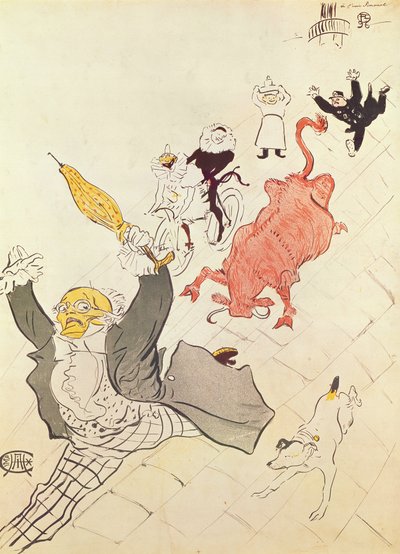 The Enraged Cow, 1896 by Henri de Toulouse Lautrec